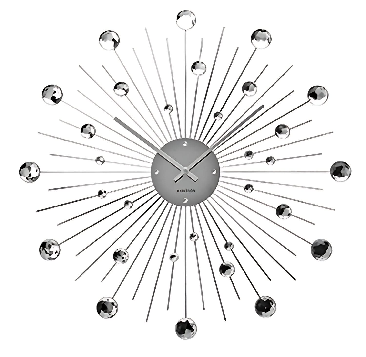 Orologio da parete Karlsson 50 cm Ø Plastica • Design moderno • Movimento al quarzo silenzioso