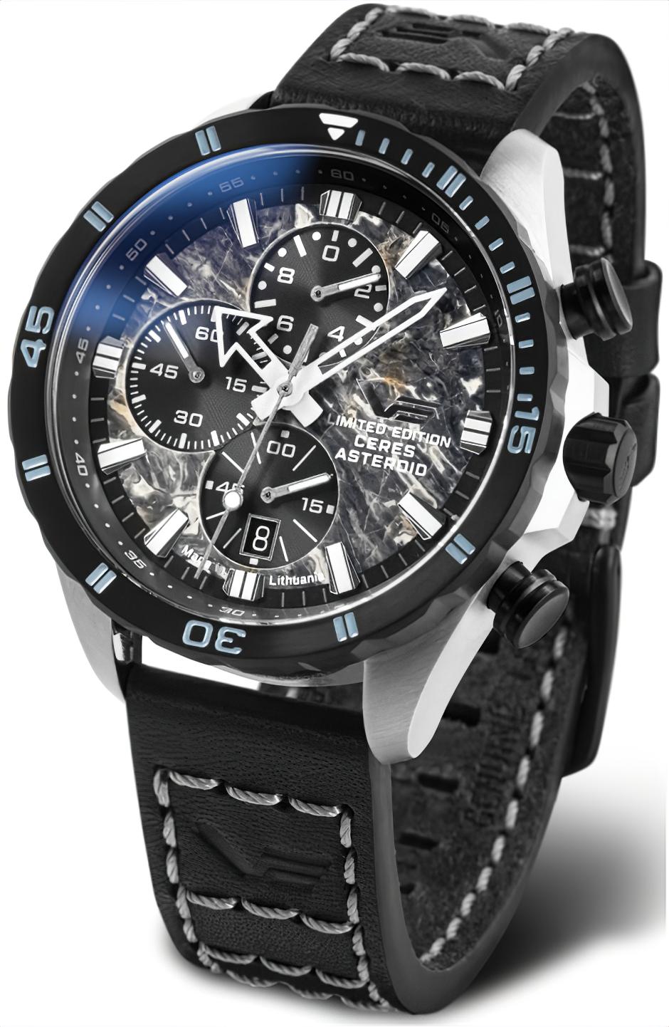 Orologio da uomo Vostok Europe Ceres Asteroid 6S10-320E693 • Quadrante in vero marmo • 20 ATM
