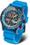 Orologio da uomo con quadrante blu e cinturino in silicone blu