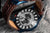 Orologio da uomo con quadrante nero e cinturino in pelle marrone