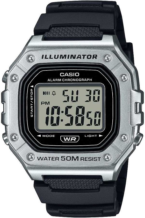 Casio Collection W-218HM-7AVEF Orologio da uomo • Batteria 7 anni • Luce LED