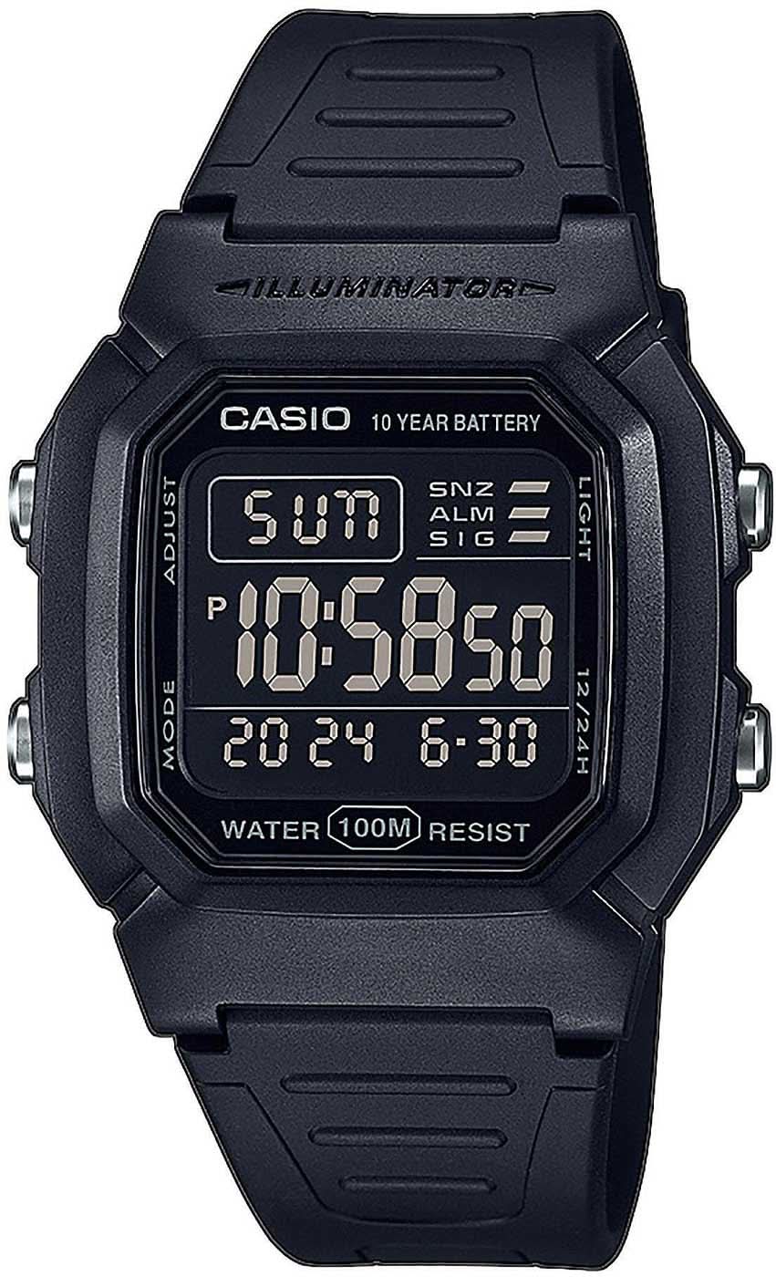 Casio Collection W-800H-1BVES Orologio • Batteria 10 Anni • Iconico Design Retrò