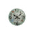 Orologio da parete AMS W9651 verdastro • Movimento al quarzo • Vetro minerale