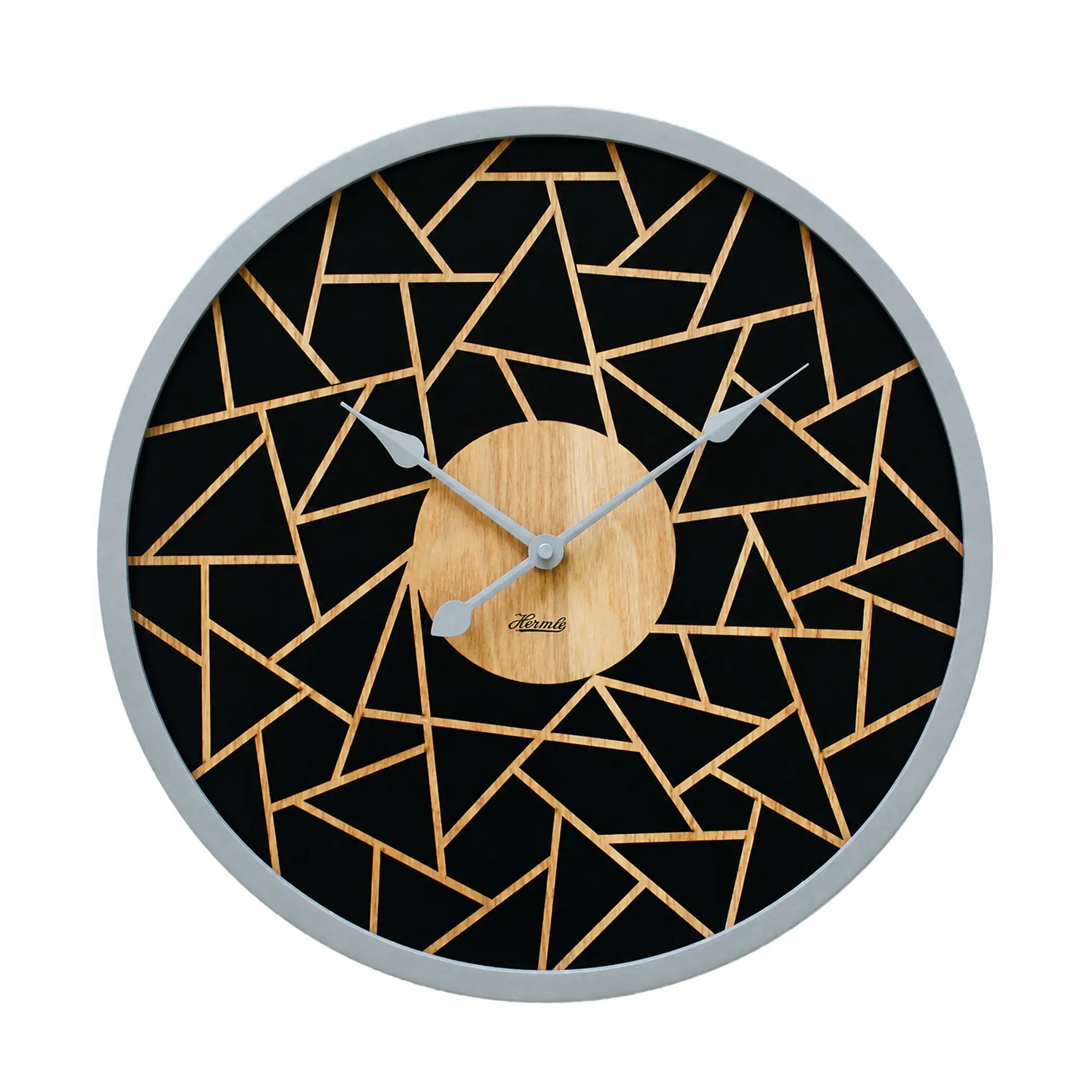Orologio da parete Hermle Ø 50 cm Legno • Design minimalista • Movimento al quarzo silenzioso