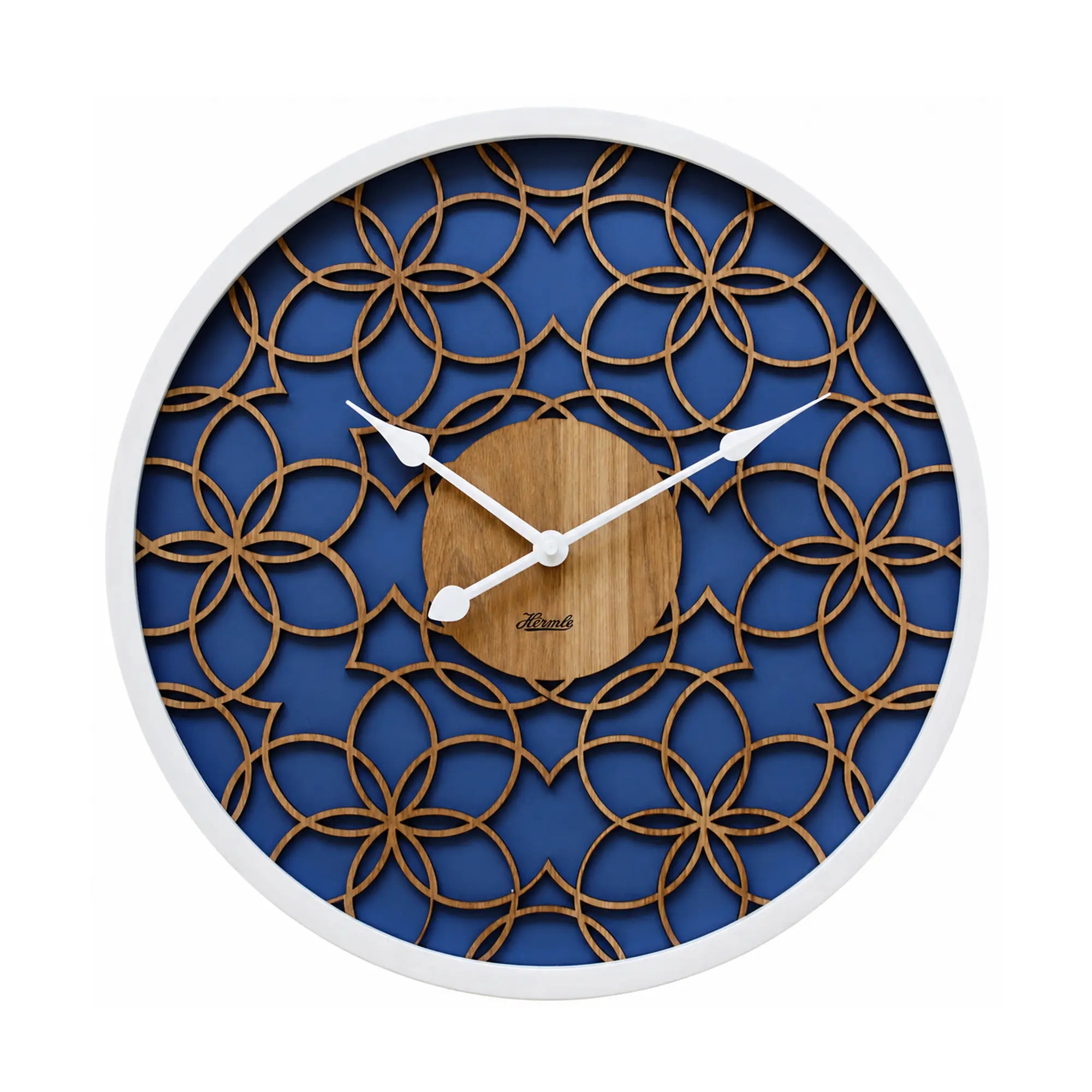 Orologio da parete Hermle 40 cm Ø Legno • Design moderno 3D • Preciso movimento al quarzo