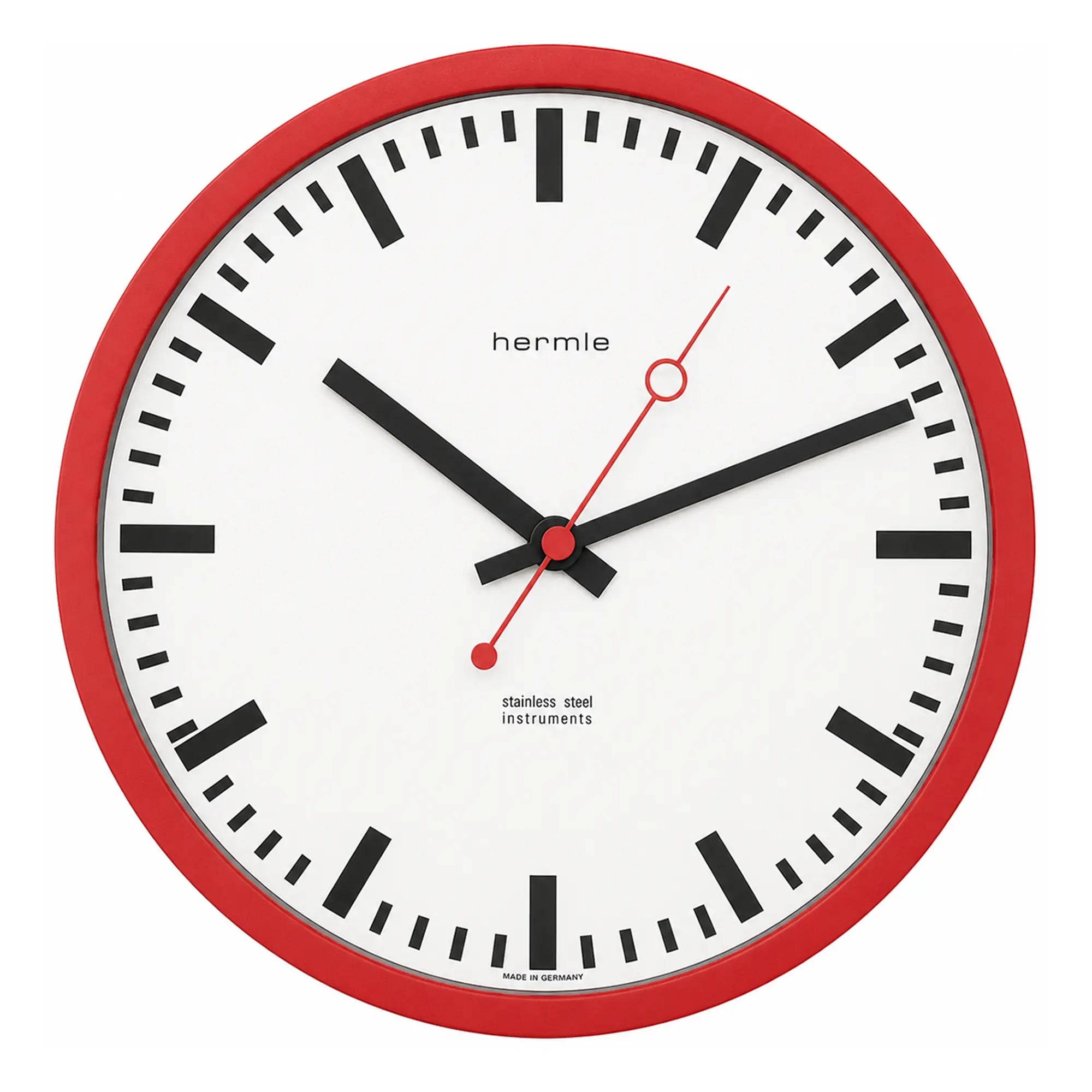 Orologio da parete Hermle 30x30x5 cm acciaio inossidabile • Design moderno • Movimento al quarzo preciso