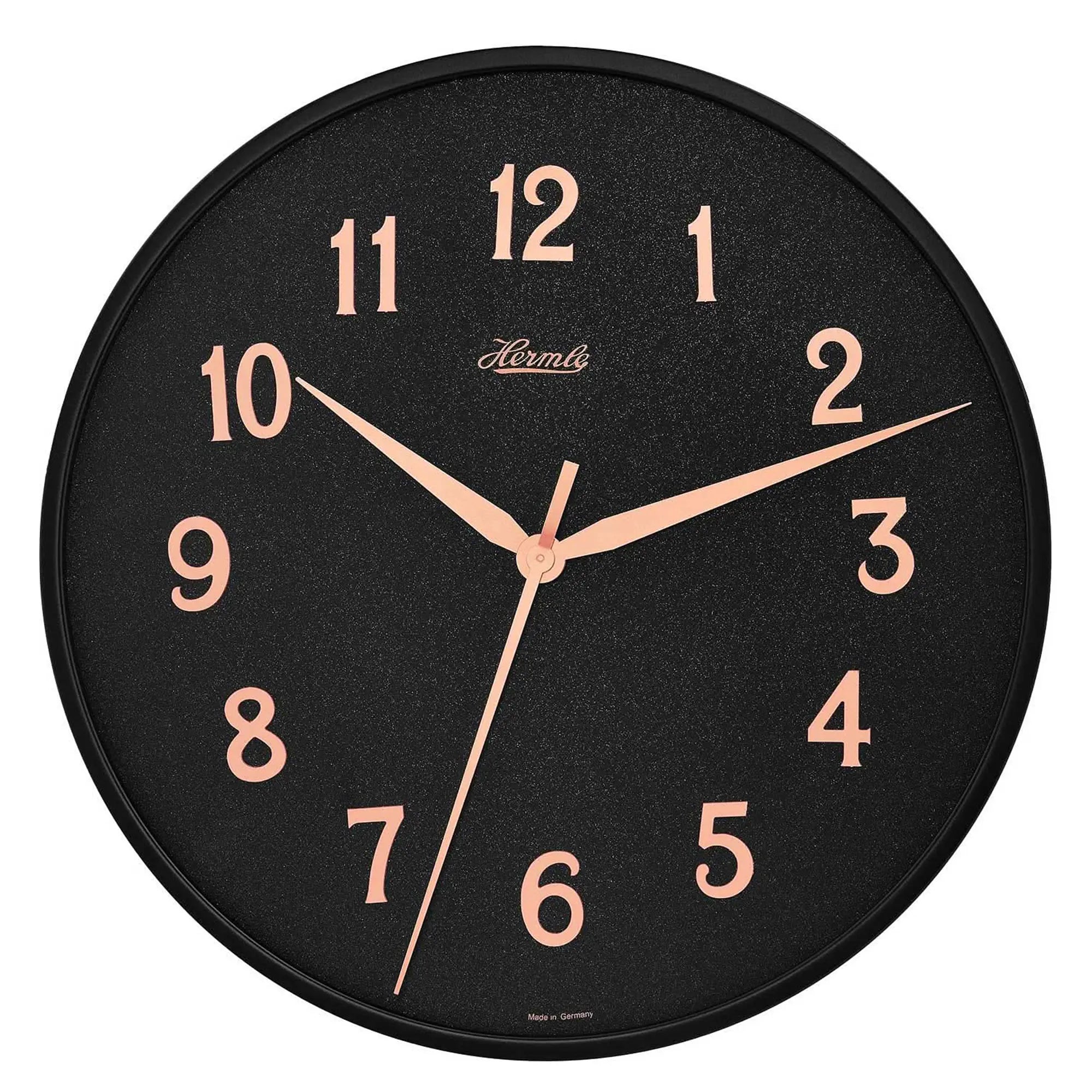 Orologio da parete Hermle 40 cm Ø metallo • Design moderno • Preciso movimento al quarzo