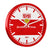 Orologio da parete Hermle 30 cm Ø metallo • Edizione VfB Stuttgart • Movimento al quarzo silenzioso