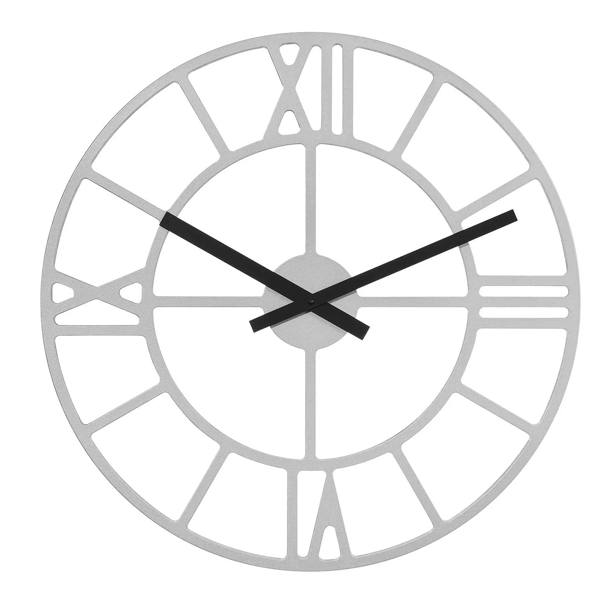 Orologio da parete Hermle 50 cm Ø Legno • Eleganza minimalista • Quadrante trasparente