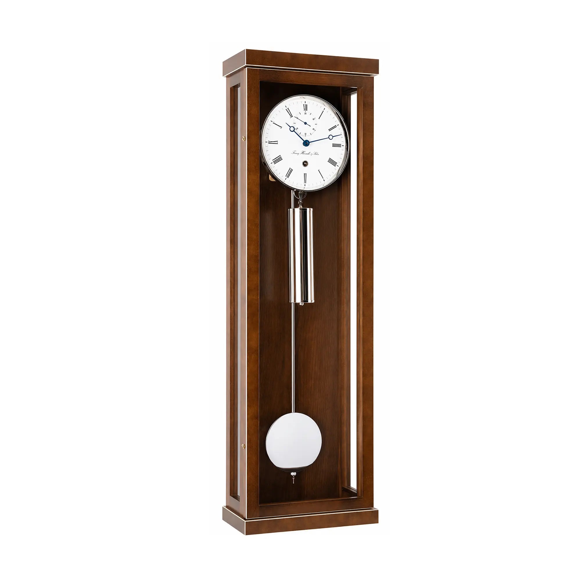 Orologio da parete Hermle 88x27x13,5 cm in legno • Preciso movimento 31 giorni • Elegante finitura noce