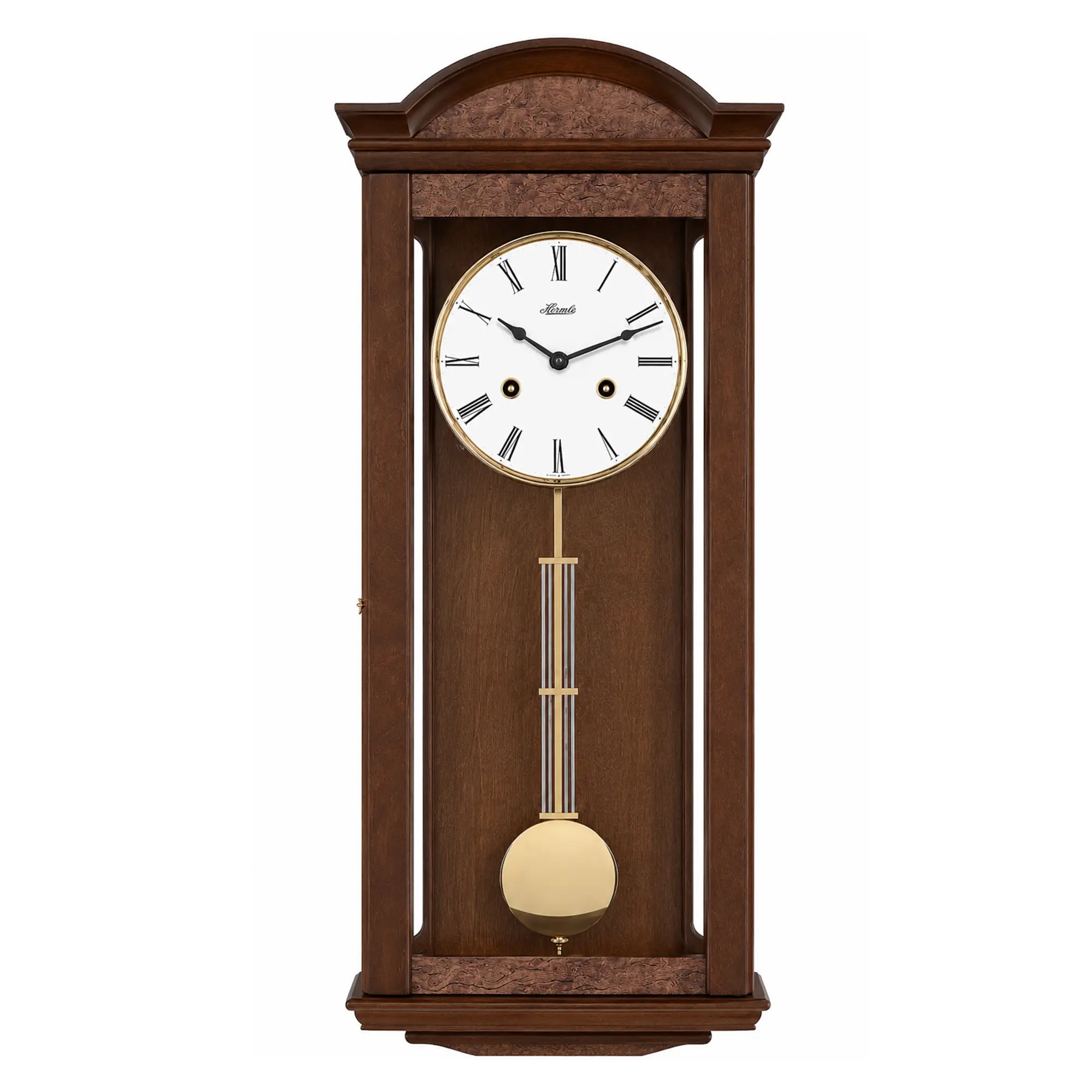 Orologio da parete Hermle 65x24x14 cm legno • Meccanismo a carica di 8 giorni • Suono di mezz'ora