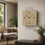 Orologio da parete AMS W9692 in rovere Sonoma • Movimento al quarzo • Design in metallo