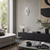 Zegar ścienny AMS W9394 łupek/aluminium • mechanizm kwarcowy • szkło mineralne