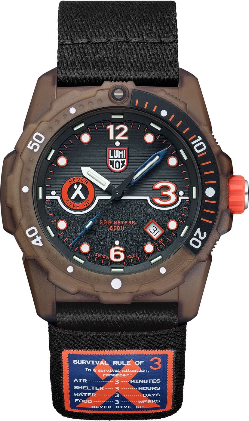Orologio da uomo Luminox Bear Grylls Survival XB.3721.ECO • Sistema luminoso LLT • Plastica riciclata dall'oceano
