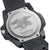 Fondello orologio da uomo con logo e incisione Luminox, cassa e cinturino neri.