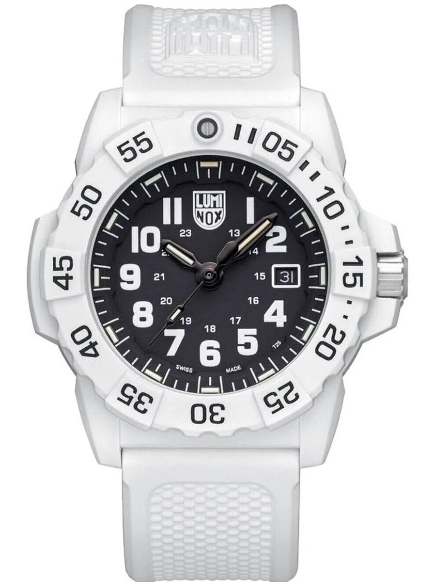 Orologio da uomo Luminox Navy SEAL XS.3507.WB • Sistema luminoso LLT • Swiss Made