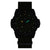 Orologio da uomo Luminox con lancette e indici luminescenti verdi su quadrante nero