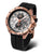 Orologio da uomo Vostok Europe Almaz con lunetta color oro rosa e cinturino in silicone nero
