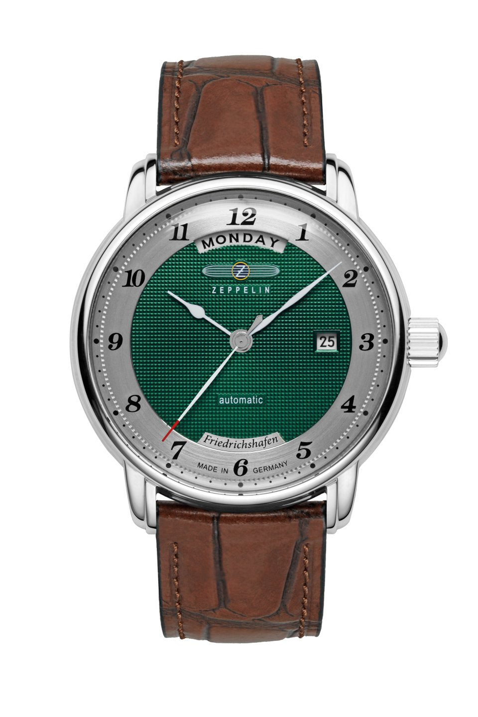 Zeppelin Friedrichshafen 8562-2 Herrenuhr Grün • Japanisches Automatikwerk Miyota 8285 • Made in Germany