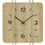 Orologio da parete AMS W9692 in rovere Sonoma • Movimento al quarzo • Design in metallo