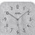 Orologio da parete nel dettaglio: quadrante analogico con lancetta dei minuti e scritta AMS