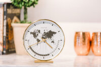 Orologio da tavolo in ottone con movimento al quarzo - Hermle Modello: 22704-002100