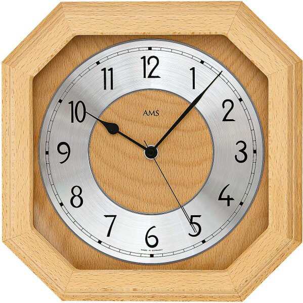 Orologio da parete classico 26 x 26 x 5 cm - AMS Modell: 5864/18