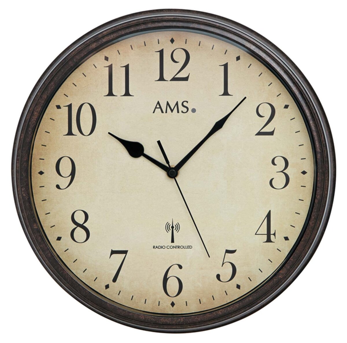 AMS F5251 radiocontrollato – Orologio a Pendolo, in Legno, Multicolore