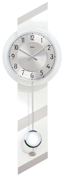 Orologio a pendolo con quadrante in metallo 23 x 69 x 8 cm - AMS Modello: 7414