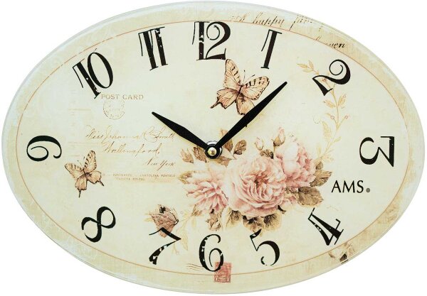 Orologio da parete classico 30 cm x 24 cm x 4 cm - AMS Modello: 9478