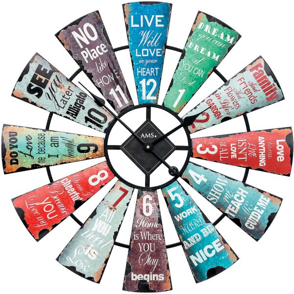 Orologio da parete moderno XXL 70 cm - AMS Modello: 9531