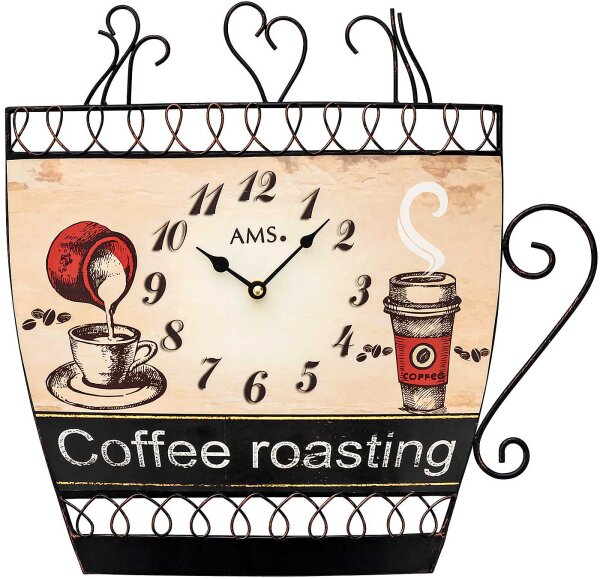 Orologio da parete moderno con quadrante stampato - AMS Modello: 9533