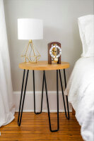 Orologio da tavolo in noce con movimento scheletrato - Hermle Modello: 23015-030721