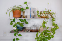 Orologio da tavolo in alluminio con movimento scheletrato - Hermle Modello: 23025-Q70721