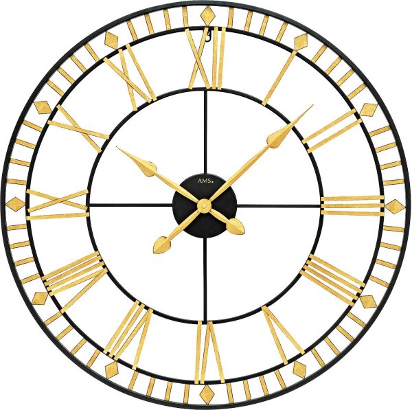 Orologio da parete XXL 80 cm in stile vintage in metallo - AMS Modello: 9647