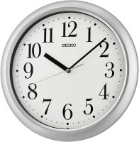 Seiko Sveglia Analogica QHR204S | Plastica Argento Con Funzione Snooze E Radiosveglia | Orologio Da Comodino