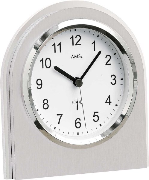 Orologio da tavolo moderno con placca in alluminio - AMS Modello: 5198