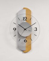 Orologio da parete moderno al quarzo 27 x 42 x 6 cm - AMS...