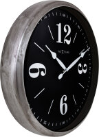 NeXtime 3290ZI "Classic" orologio da parete argento/nero