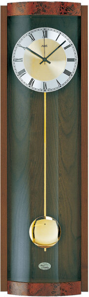 Orologio a pendolo al quarzo noce - AMS Modello: 7087/1