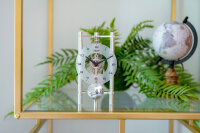 Orologio da tavolo in alluminio con movimento scheletrato - Hermle Modello: 23025-X40721