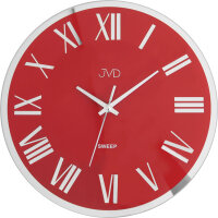 Orologio da parete rosso in metallo - JVD Modello: NS22006.2