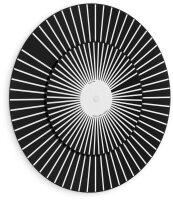 Orologio da parete al quarzo nero - Hermle Modello: 30930-742100