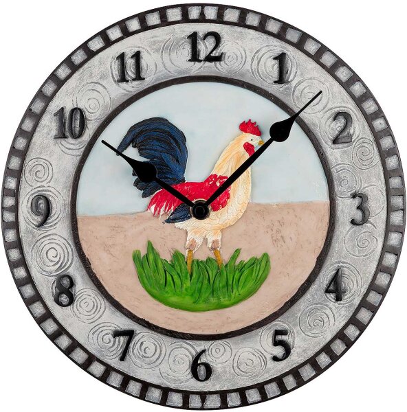 Orologio da cucina con motivo gallo - Atlanta Modello: 6110
