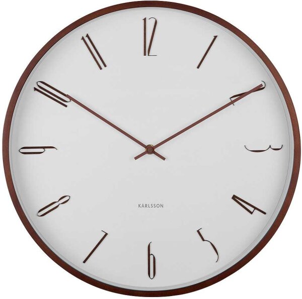 Orologio da parete moderno bianco - Karlsson Modello: KA6014WH