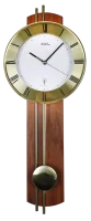 Orologio a pendolo radiocontrollato classico con aste in ottone e numeri romani - AMS Modello: 5266/1-R