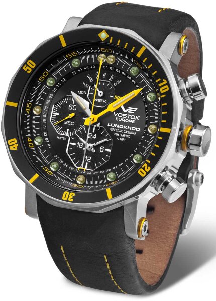 Orologio cronografo multifunzione da uomo per esterni sportivo - Serie: Lunokhod 2 - Vostok Europe Modello: YM86-620A505