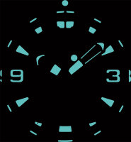 Orologio da uomo subacqueo digitale - Chris Benz Modello: CB-D200X-G-NBS