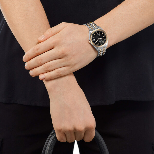 Orologio Citizen Donna EO1213-85E - Quarzo, Cinturino In Acciaio Bicolore, Vetro Zaffiro, 10 Bar - Alimentazione Eco-Drive