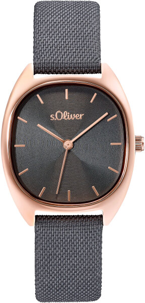 Orologio da donna cassa in acciaio cinturino in tessuto - s.Oliver Modello: 2033503